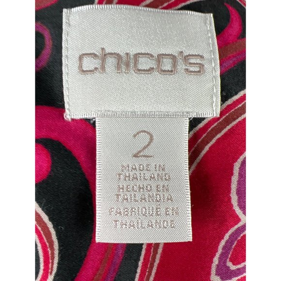 Chico's Long Sleeve Cotton Button Down Shirt Size L - Picture 7 of 8